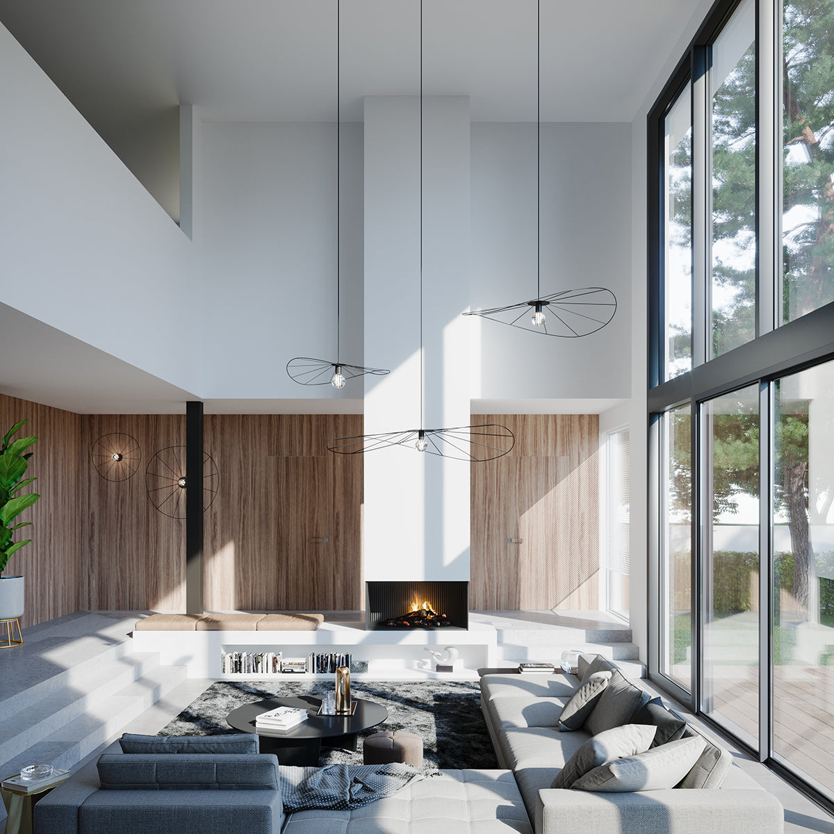 Hängeleuchte ESKOLA 140 schwarz