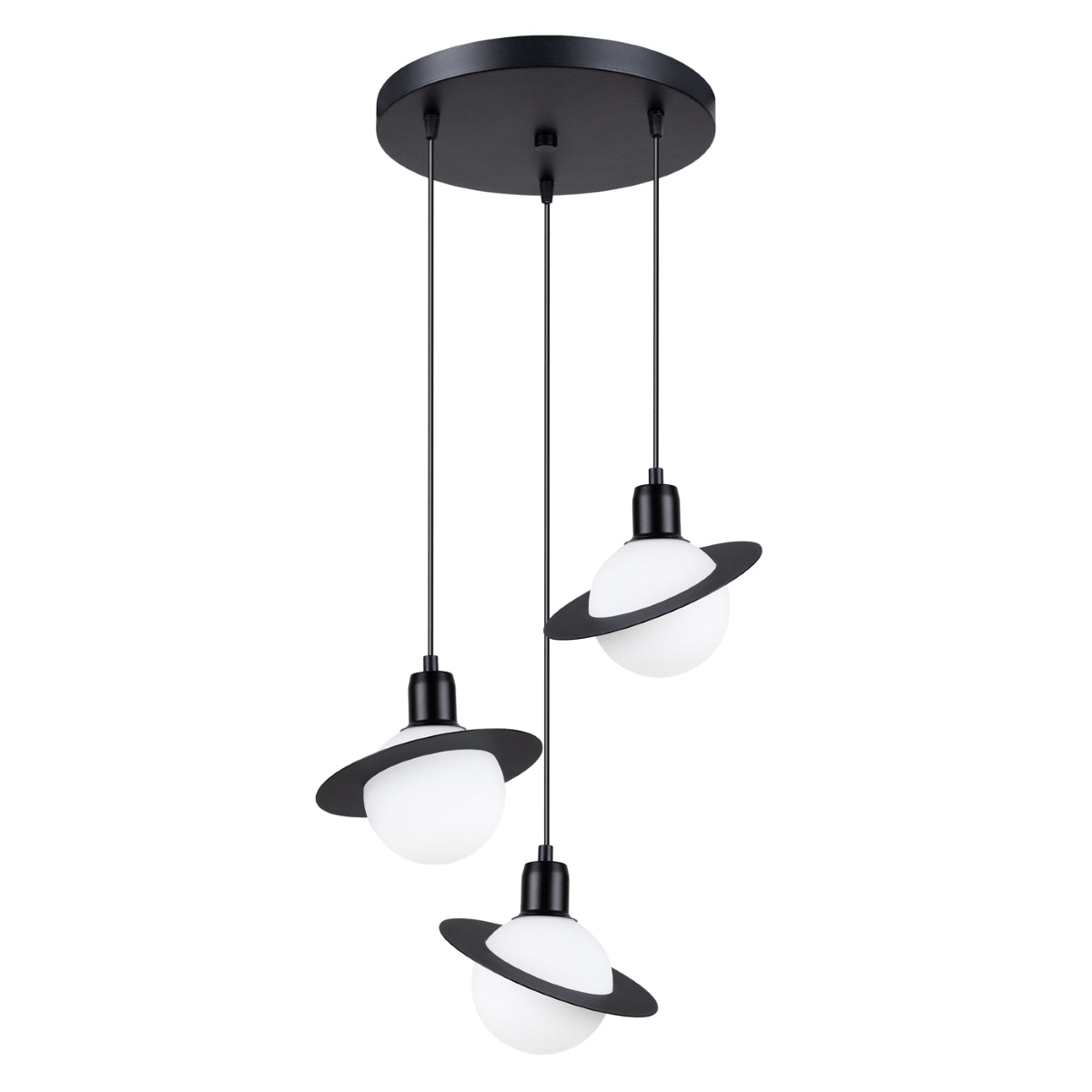 Pendelleuchte HYPERION 3P Schwarz