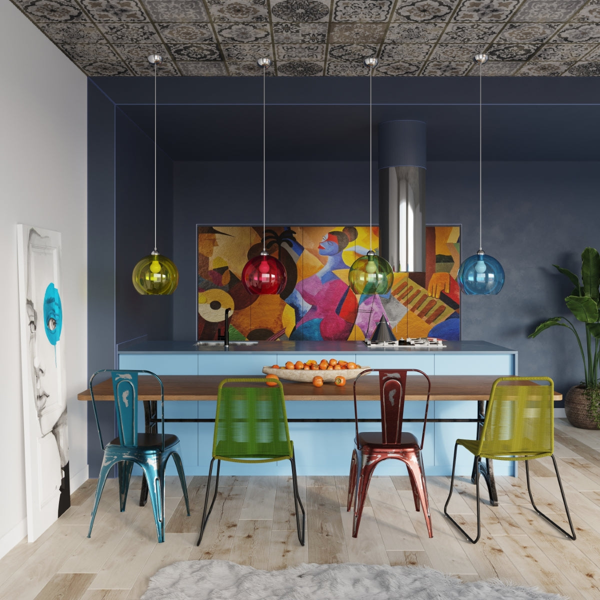 Hängeleuchte BALL transparent