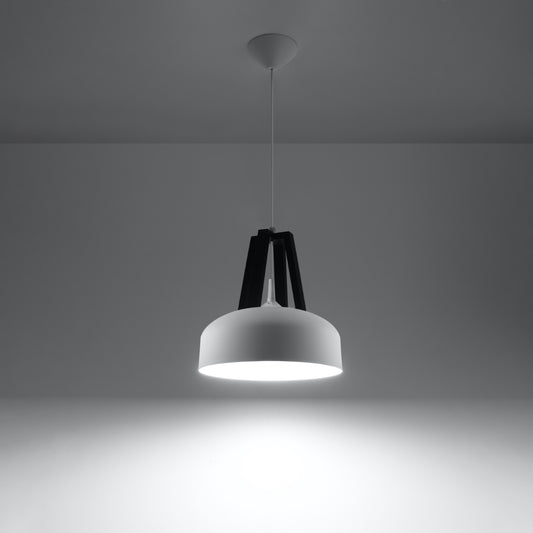 Hängeleuchte CASCO weiß/schwarz