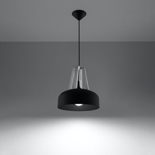Hängeleuchte CASCO schwarz/weiß