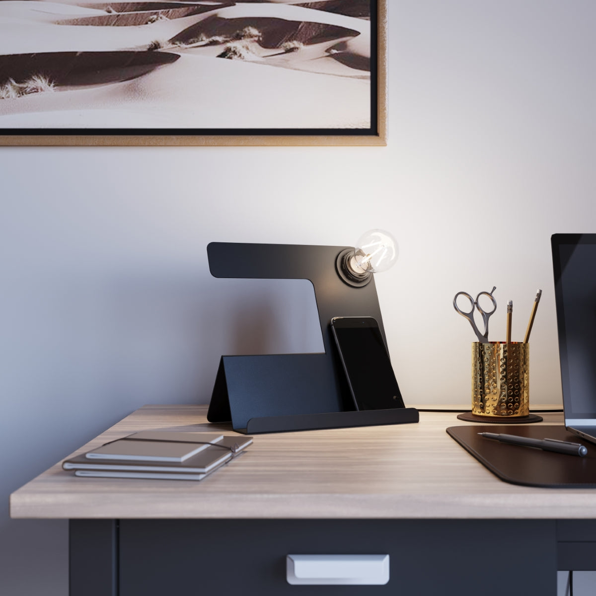 Tischleuchte INCLINE schwarz