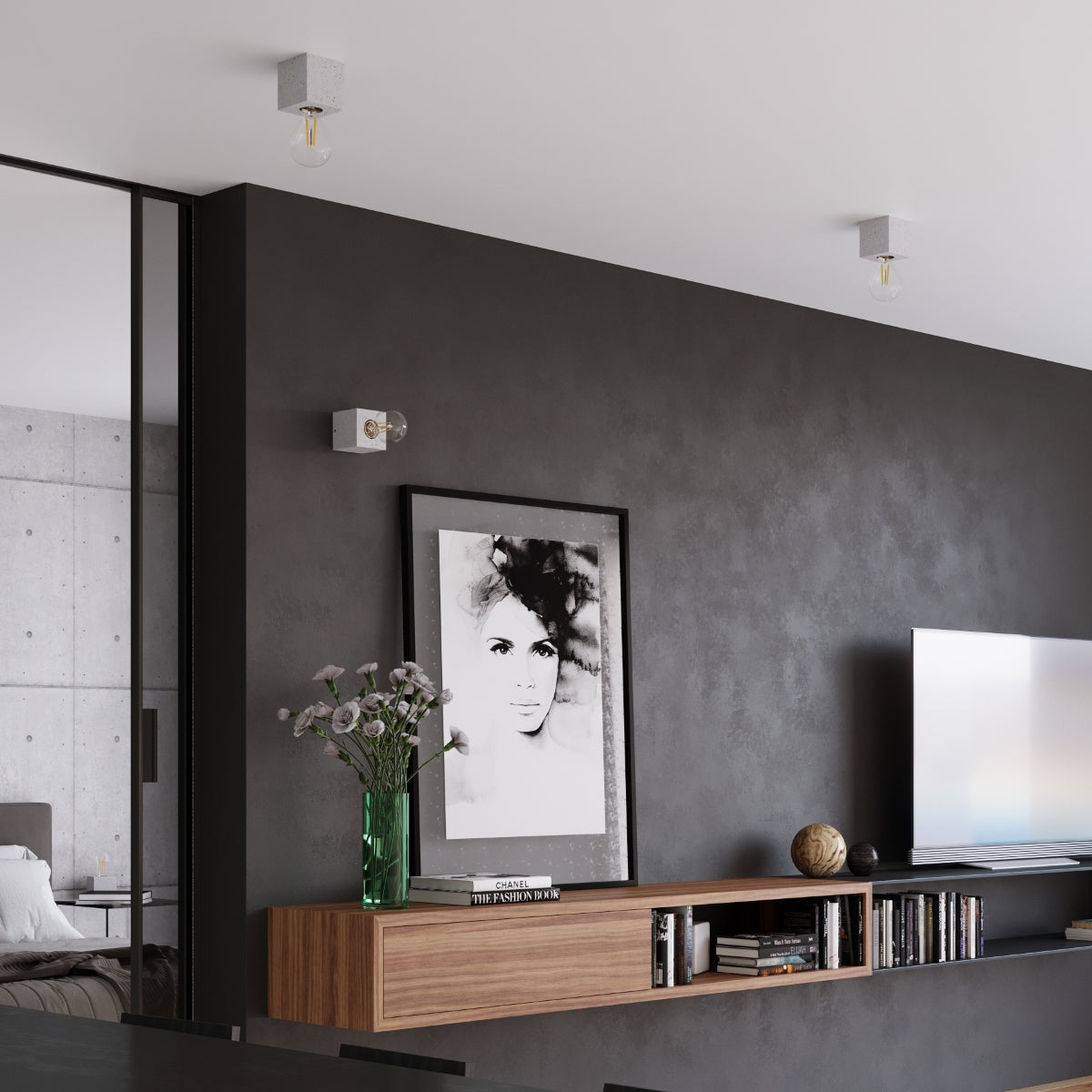 Tischleuchte ARIZ Beton