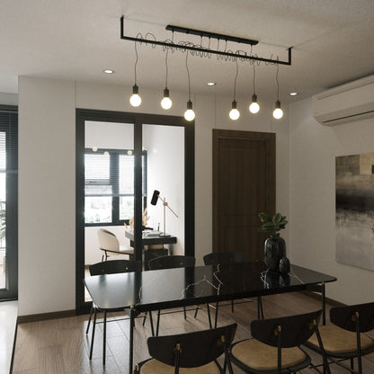 Kronleuchter SALAMANCA 4 schwarz