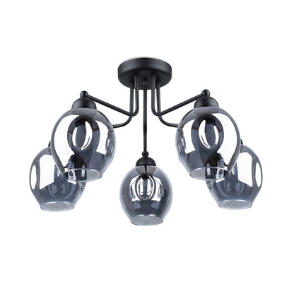 Kronleuchter FILLAN 5 schwarz
