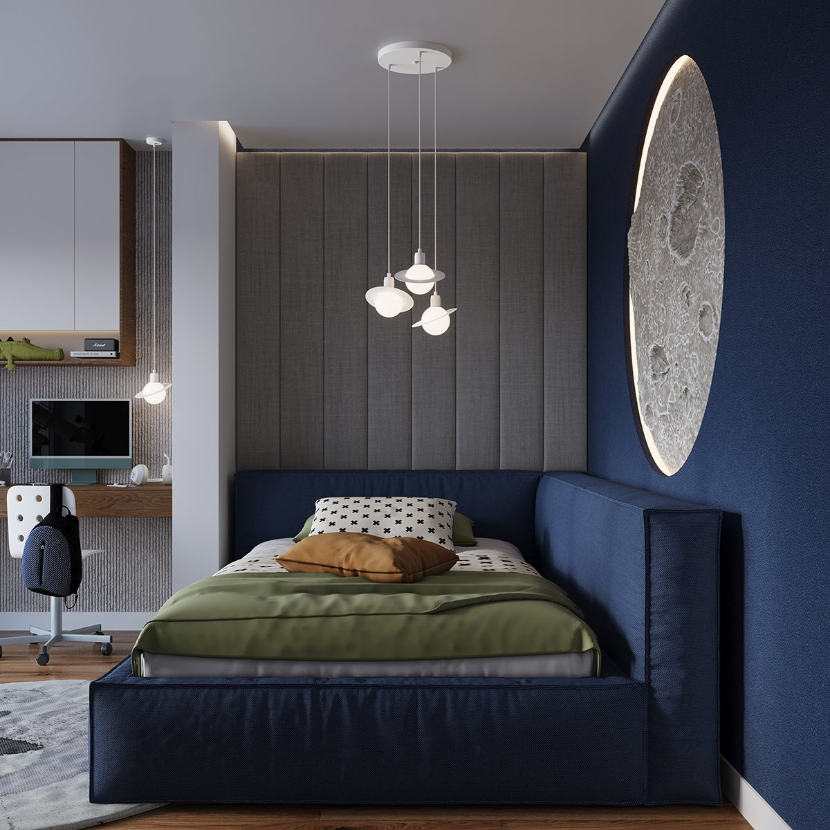 Pendelleuchte HYPERION 3P Weiß