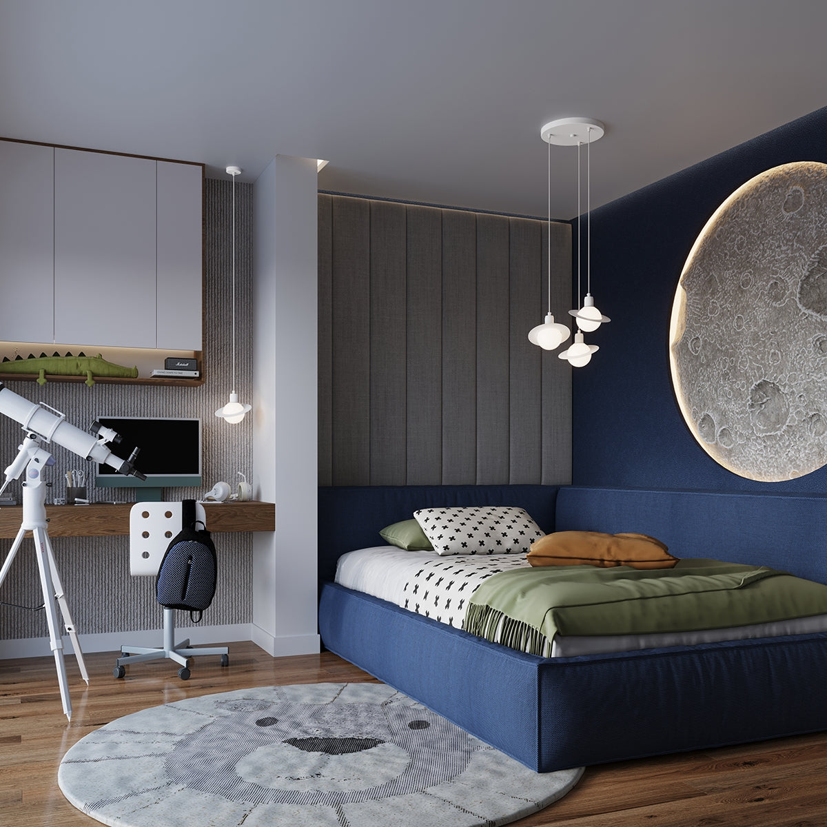 Pendelleuchte HYPERION 3P Weiß